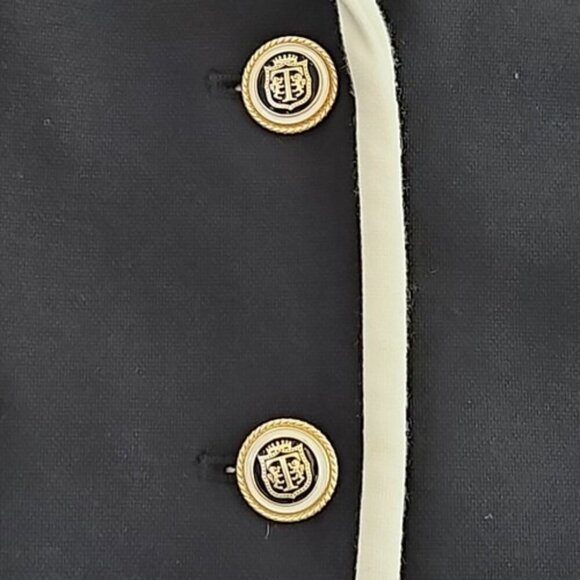 Talbots Aberdeen Blazer Size 4 (34" Chest) Classic Preppy Two Button Navy Blue - Picture 3 of 16